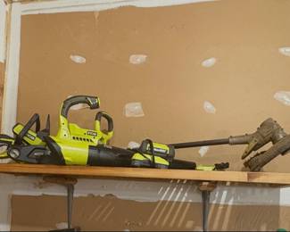 RYOBI 40V HP Brushless Chainsaw 

with a 40V battery and charger, 