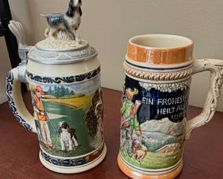 Vintage Stein Beer Mugs