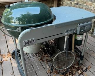Weber Performer Deluxe Charcoal Grill.