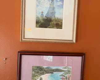 Robert Wyland Signed "Secret Cove" And Impressionist Frame print