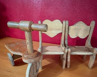 Wooden child’s chairs