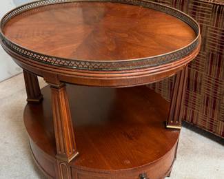 Louis XVI Style Walnut Side Table