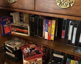Collection of VHS Tapes and DVDs 