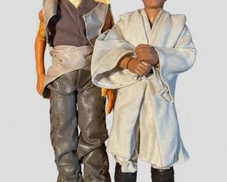 Star Wars The Phantom Menace Action Figures -Anakin Skywalker and Jar Jar 