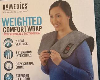 HoMedics Weighted Comfort Wrap with Vibration and Soothing Heat 