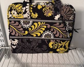 Vera Bradely Large Travel Cosmetic Makeup Bag Organizer 