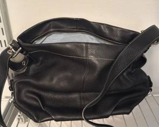 Coach Black Leather Hobo Bag 