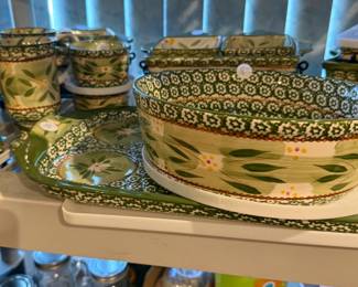 Polish Pottery Dinnerware Set