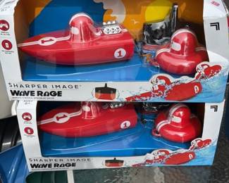 Sharper Image Wave Rage Remote Control Speedboat Racer Set of 2 