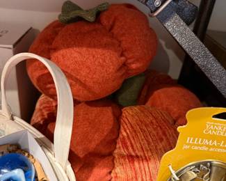 Plush pumpkin decor
