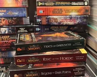Collection of Star Wars, Warcraft and Garfield Books 