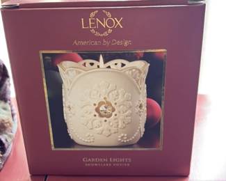 Lenox "Garden Lights" Snowflake Votive 