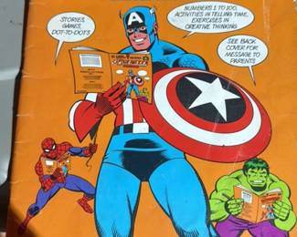 Captain America and Other Super Heroes Golden Everything Workbook 