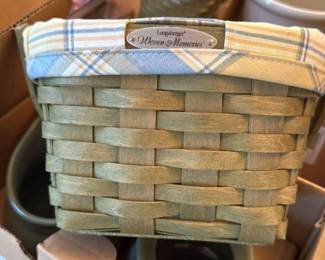 Longaberger Woven Memories Basket with Liner 