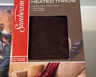 Sunbeam Microplush Heated Throw 