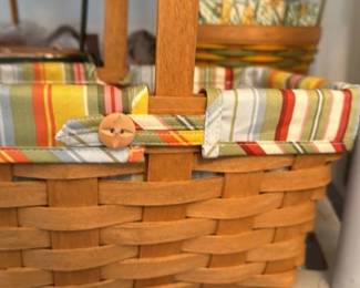 Longaberger Daffodil Picnic Basket 