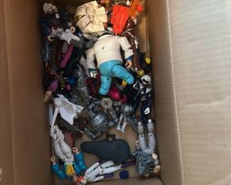 Collection of Vintage Action Figures and Plush Toys 