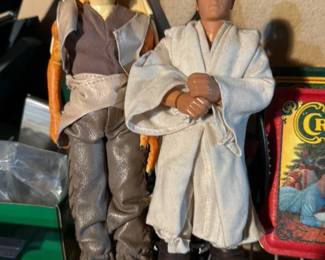 Star Wars The Phantom Menace Action Figures -Anakin Skywalker and Jar Jar 