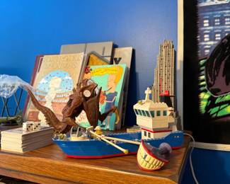 LEGO recreation of the Orca Boat from the movie Jaws 