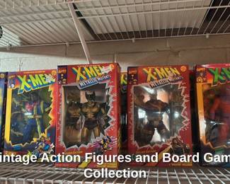 Vintage Action Figures and Board Game Collection 