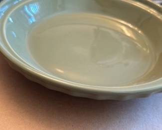 Light Green Ceramic Pie Plate 