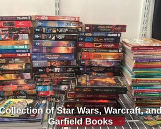 Collection of Star Wars, Warcraft and Garfield Books 