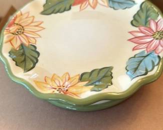 Longaberger "Sunflowers" Cake Stand 