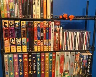 Collection of DVDs and CDs 
