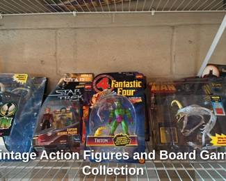 Vintage Action Figures and Board Game Collection 