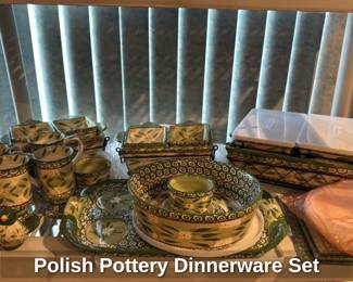 Polish Pottery Dinnerware Set