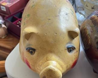 Vintage Ceramic Piggy Bank 