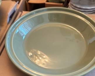 Light Green Ceramic Pie Plate 