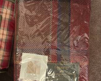 Longaberger "Toroho" Plaid Throw 