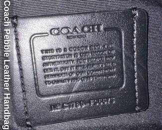 Coach Pebble Leather Handbag 
