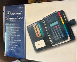 Vintage Personal Organizer with Calculator 