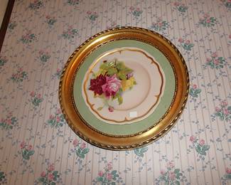Framed Handpainted Plate 