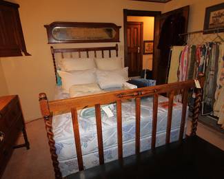 Antique Oak Bed