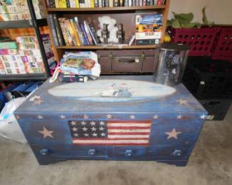 Painted Quilt Chest 