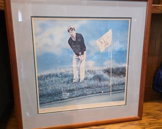 Tom Watson The Chip Heard Round The World Michael Lane 1986 Golf Lithograph 70/250