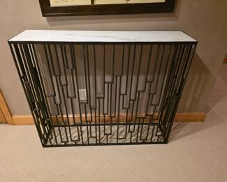 Shingle Rectangular Marble Console Table