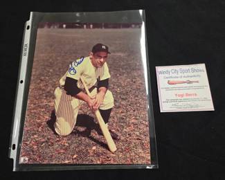 Yogi Berra autographed 8x10