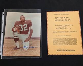 Jim Brown autographed 8x10