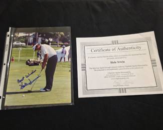 Hale Irwin autographed 8x10