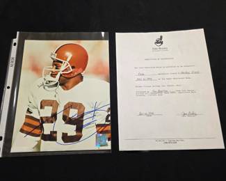 Hanford Dixon autographed 8x10