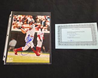 Jim Thome autographed 8x10