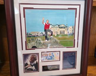 Jack Nicklaus 2005 St Andrews Farwell Multi Photo 25x27 Framed Pound Note 