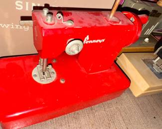 Vintage JC Penney's toy sewing machine