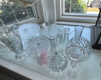 Gorgeous Glasswarel, both cut + pressed 