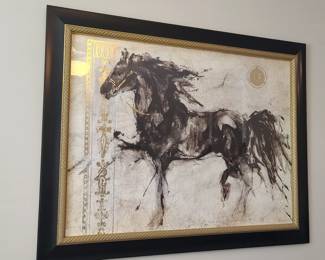 Margret Gottfried for bombay company "zena" framed painting 