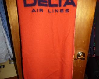 Vintage WOOL Delta Air Lines Cabin Blanket